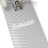 Polkadot (DOT) Cryptocurrency Symbol White Stickers
