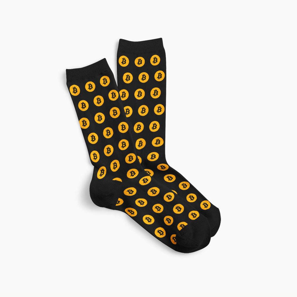 Bitcoin Socks All Over Prints - Crypto Wardrobe Bitcoin Ethereum Crypto Clothing Merchandise Gear T-shirt hoodie