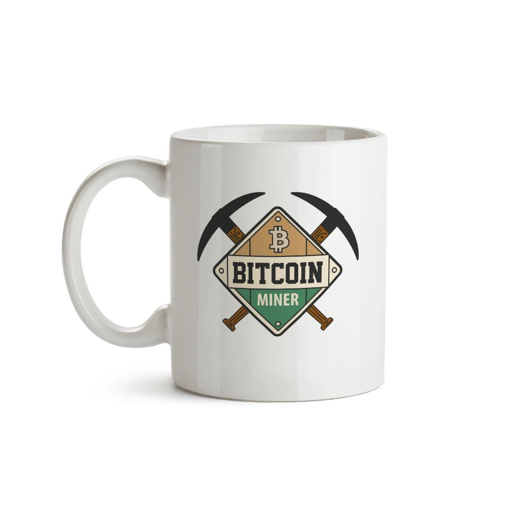 Bitcoin Miner Mug - Crypto Wardrobe Bitcoin Ethereum Crypto Clothing Merchandise Gear T-shirt hoodie