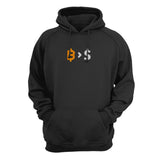 Bitcoin Over Fiat (Dollar) Hoodie - Crypto Wardrobe Bitcoin Ethereum Crypto Clothing Merchandise Gear T-shirt hoodie