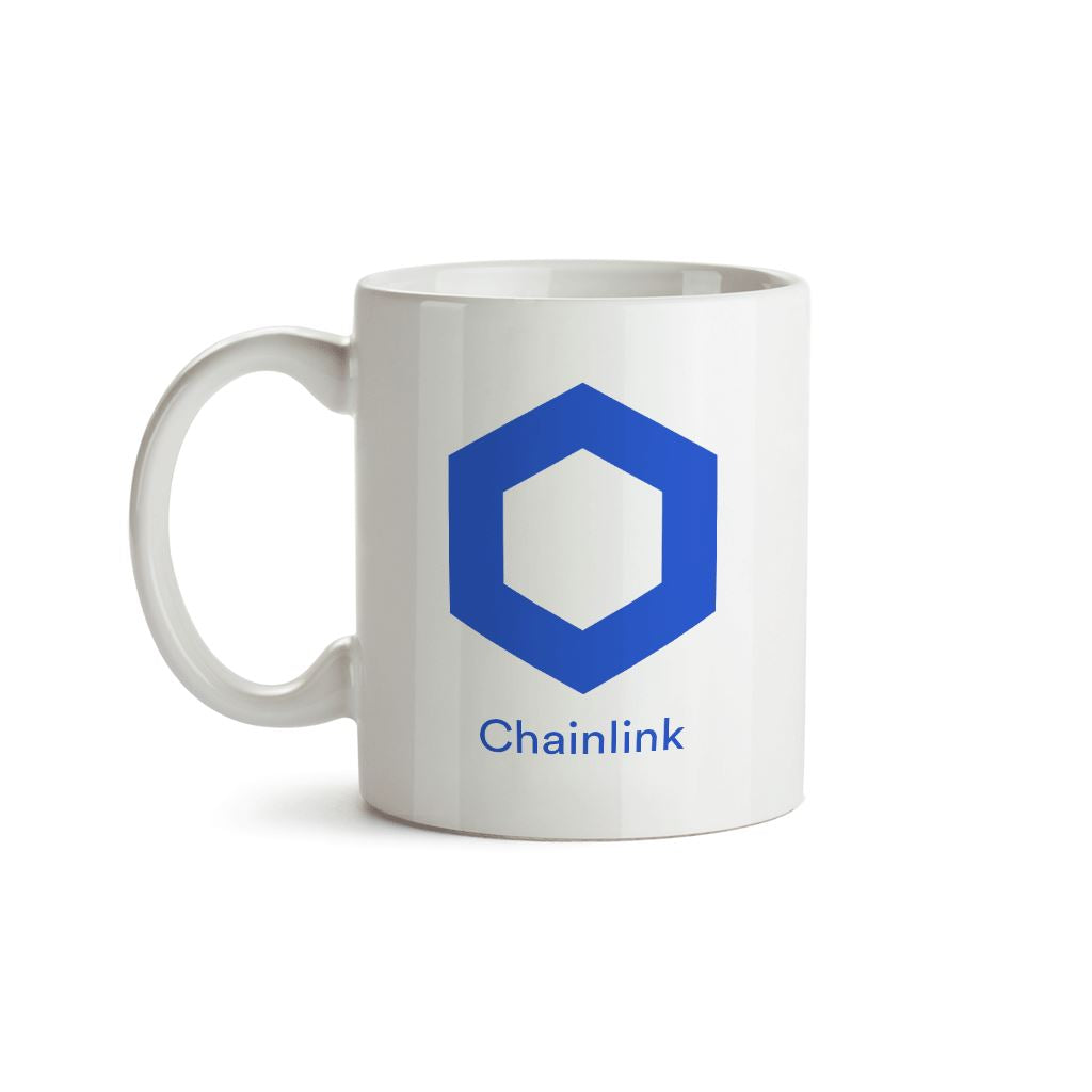 Chainlink LINK Cryptocurrency Logo Mug