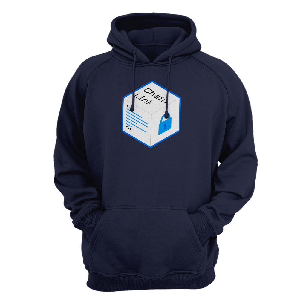 Old Chainlink LINK Cryptocurrency Logo Hoodie