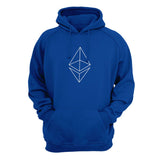 Ethereum Outline Logo Hoodie - Crypto Wardrobe Bitcoin Ethereum Crypto Clothing Merchandise Gear T-shirt hoodie