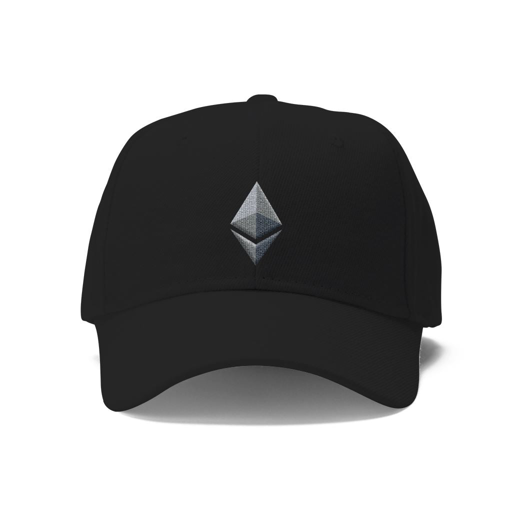 Ethereum Twill Hat Hats - Crypto Wardrobe Bitcoin Ethereum Crypto Clothing Merchandise Gear T-shirt hoodie