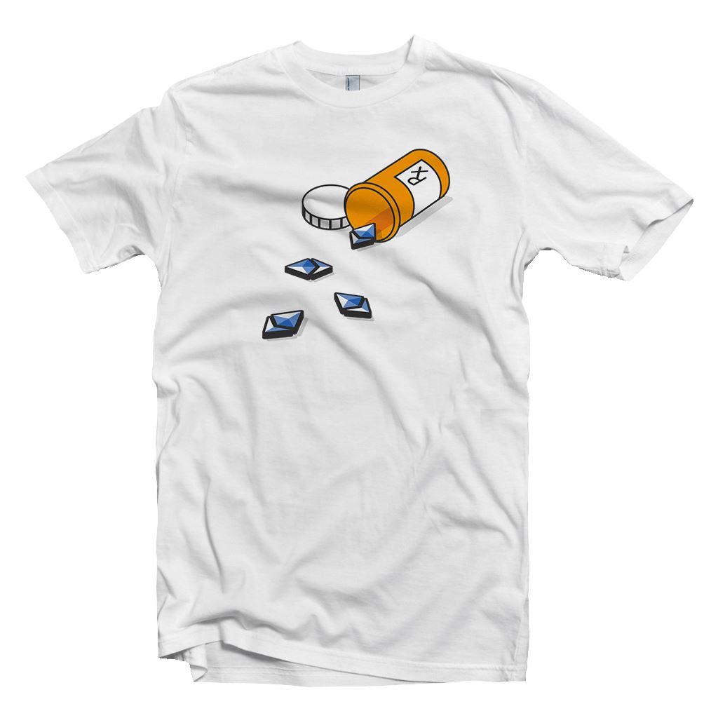 Prescription Ethereum Drugs T-shirt T-Shirt2 - Crypto Wardrobe Bitcoin Ethereum Crypto Clothing Merchandise Gear T-shirt hoodie