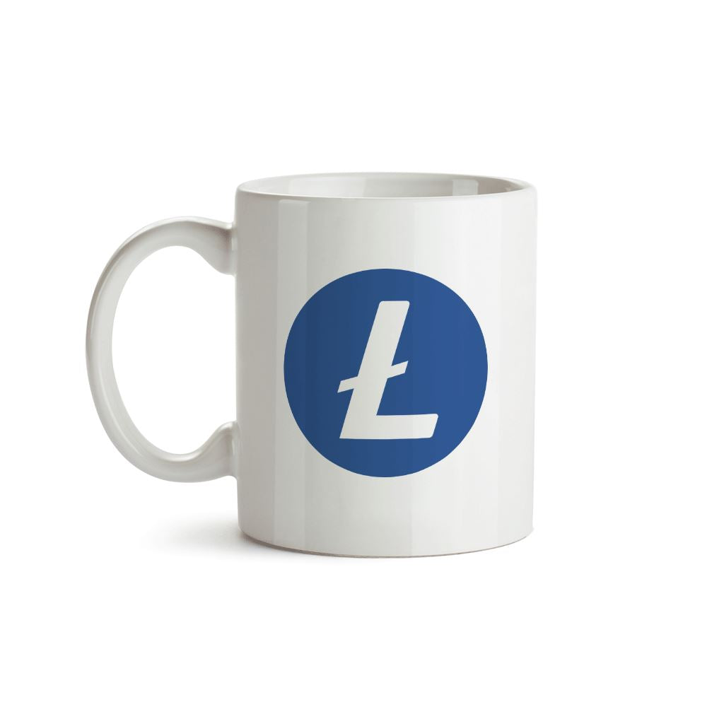 Litecoin LTC Cryptocurrency Symbol Mug