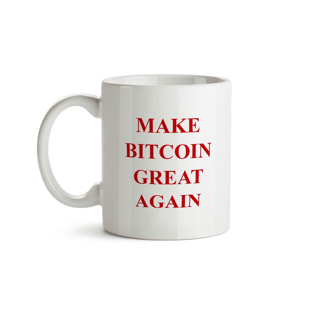 Make Bitcoin Great Again Mug - Crypto Wardrobe Bitcoin Ethereum Crypto Clothing Merchandise Gear T-shirt hoodie