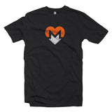 Monero XMR Crypto Heart Symbol T-shirt